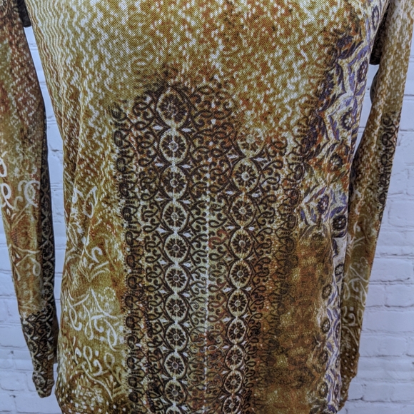 Chico's Long Sleeve Shirt 1/ Medium - Picture 3 of 7